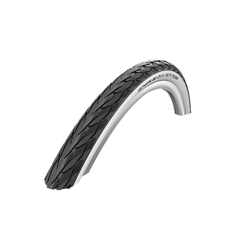 Arandela de neumáticos de bicicleta delta Cruiser hs431 26x1 3/8" 37-590 blanco muro-tskin kg